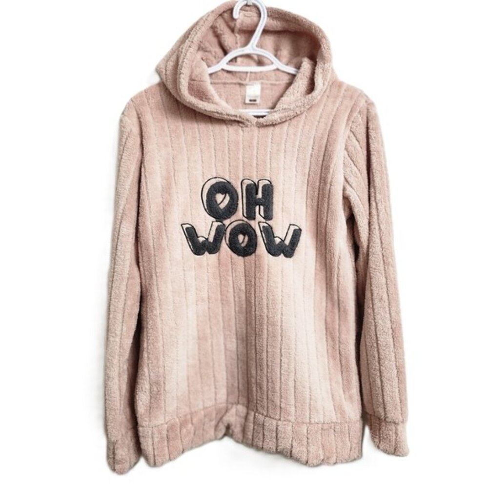 Teddy Plush  Hoodie  Size L